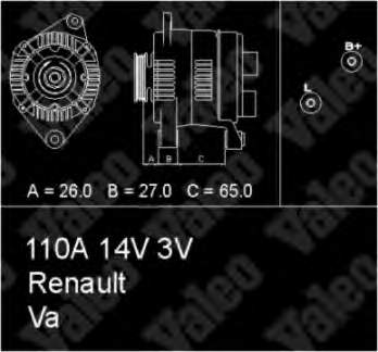 Gerador 437205 VALEO
