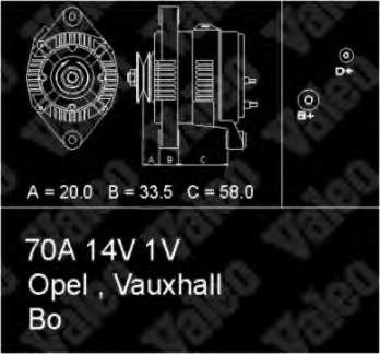 0986039570 Bosch Gerador
