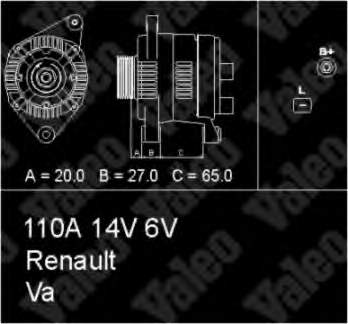 Gerador 437306 VALEO