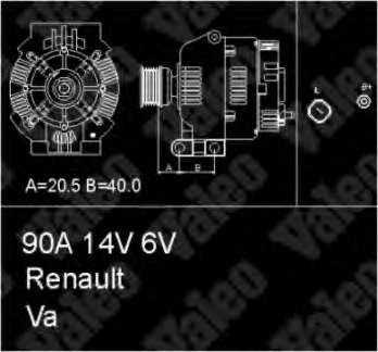 7701476810 Renault (RVI) Gerador