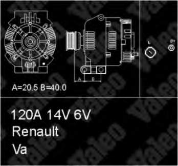 Gerador Renault (RVI) 7701477710 preço, a partir de 160,12 USD
