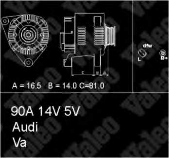 0124325036 Bosch Gerador