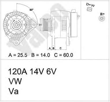 Gerador VAG 028903018CX preço, a partir de 186,16 USD