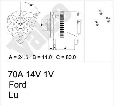 1406044 Ford Gerador