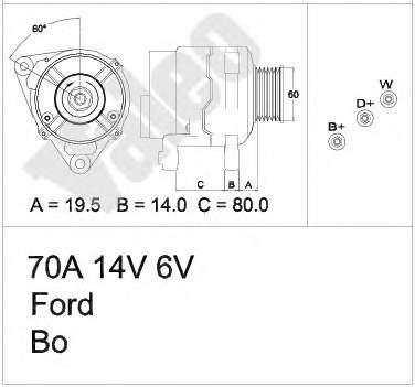 Gerador Ford 1406070 preço, a partir de 88,53 USD