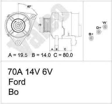 Gerador Ford 0123310014 preço, a partir de 56,18 USD