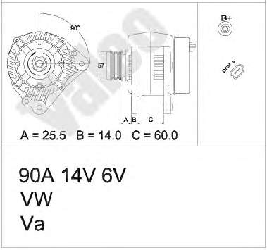 Gerador 437400 VALEO