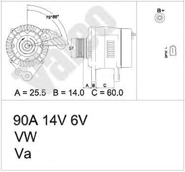 Gerador 8EL012428691 HELLA