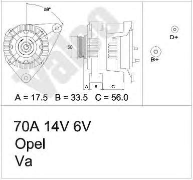 9192824 Opel Gerador