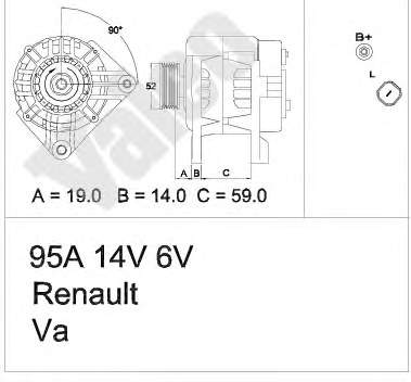 7711135072 Renault (RVI) Gerador