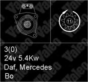 547001 Diesel Technic Motor de arranco