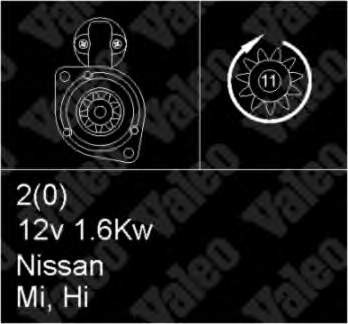 Motor de arranco Nissan Vanette  C120 ao melhor preço