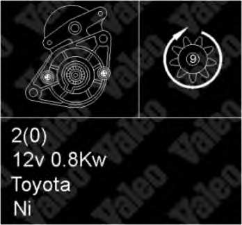 281001507084 Toyota Motor de arranco