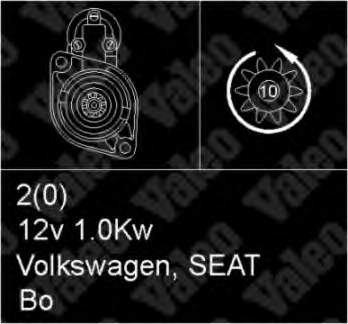 0001107003 VAG Motor de arranco