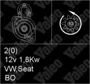 02A911023GX VAG Motor de arranco