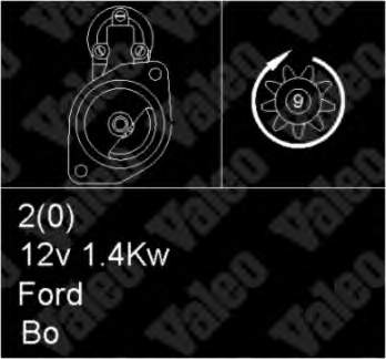 1008833 Ford Motor de arranco
