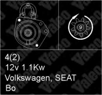 1005821631 VAG Motor de arranco