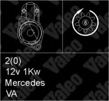 A0051212101 Mercedes Motor de arranco