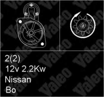 9000331424 Nissan/Infiniti Motor de arranco