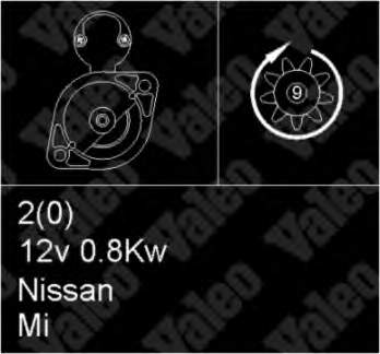 2330000H00 Nissan/Infiniti Motor de arranco