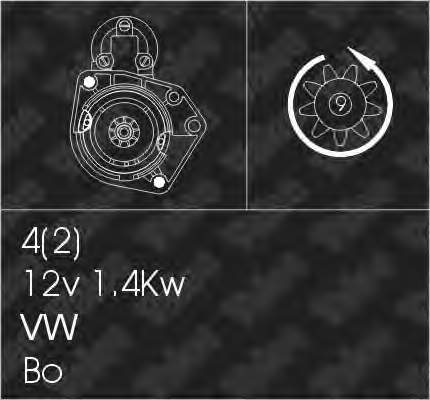 0986016790 VAG Motor de arranco