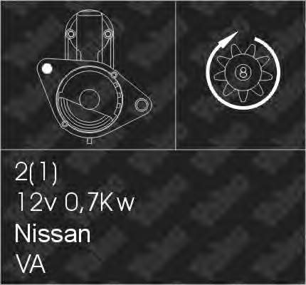 D7E31 Nissan/Infiniti Motor de arranco