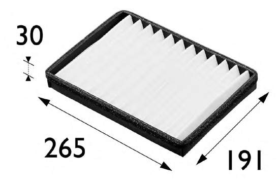 Filtro de salão 698163 VALEO