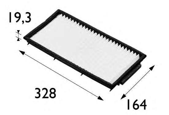 Filtro de salão 698170 VALEO