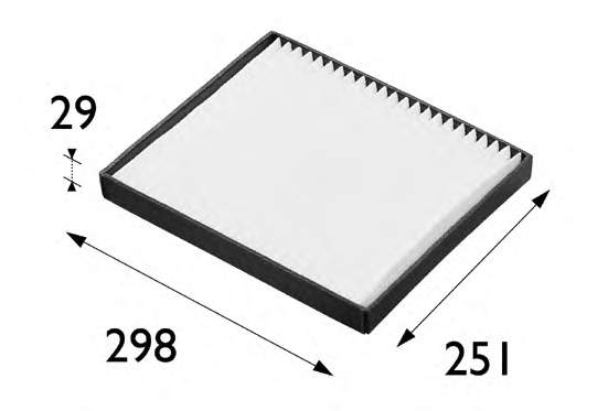 CU2841 Mann-Filter Filtro de salão