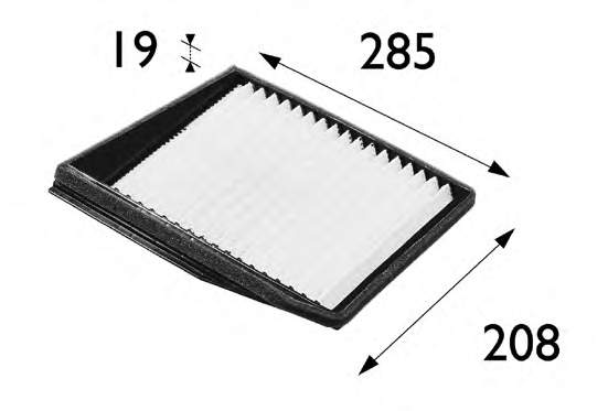 Filtro de salão 698176 VALEO