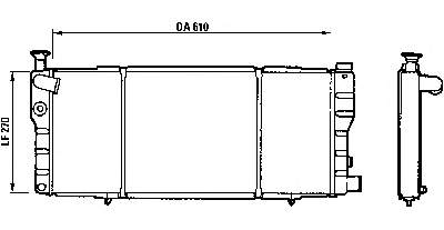 730018 VALEO Radiador de esfriamento de motor