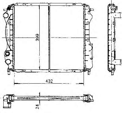 7700806575 Renault (RVI) Radiador de esfriamento de motor