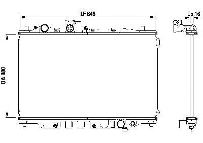 4515081 Polcar Radiador de esfriamento de motor