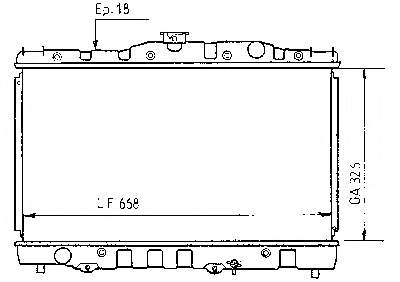 Radiador de esfriamento de motor Toyota 1640015200 preço, a partir de 104,55 USD