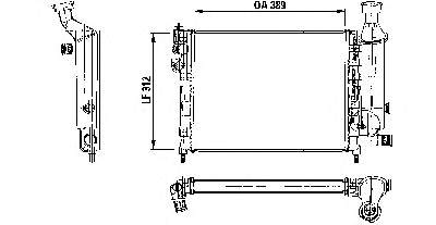 730491 VALEO Radiador de esfriamento de motor