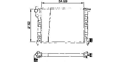 Radiador de esfriamento de motor Nissens 63523