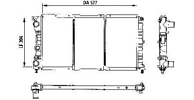 61859 Nissens Radiador de esfriamento de motor