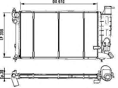 50412 NRF Radiador de esfriamento de motor