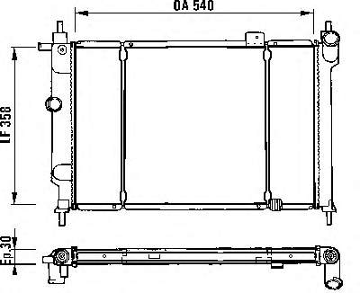 731551 VALEO Radiador de esfriamento de motor