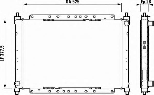 Radiador de esfriamento de motor VALEO 731816 preço, a partir de 79,28 USD