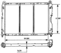 Radiador de esfriamento de motor para Alfa Romeo 146 930