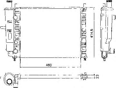 Radiador de esfriamento de motor NRF 58015 preço, a partir de 76,14 USD