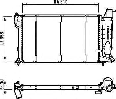 731391 VALEO Radiador de esfriamento de motor