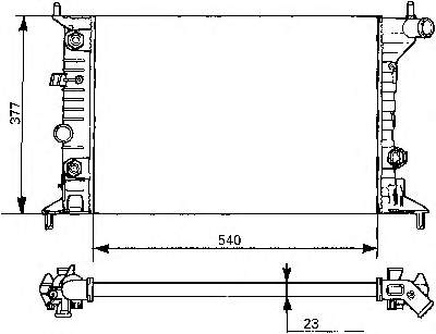 Radiador de esfriamento de motor Opel 1300158 preço, a partir de 55,89 USD