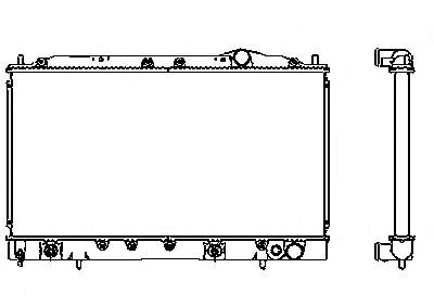 Radiador de esfriamento de motor para Mitsubishi Eclipse D22A, D27A