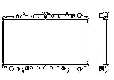 Radiador de esfriamento de motor 550073 NRF