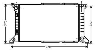 1671826 Ford Radiador de esfriamento de motor