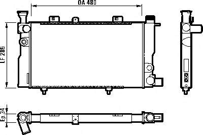 Radiador de esfriamento de motor Nissens 63425 preço, a partir de 90,04 USD