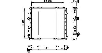 8200330848 Renault (RVI) Radiador de esfriamento de motor