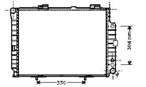 Radiador de esfriamento de motor Mercedes 2105001203 preço, a partir de 125,99 USD